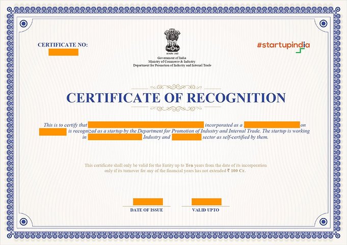 startup india registration fees 1 startupindia certificate 1